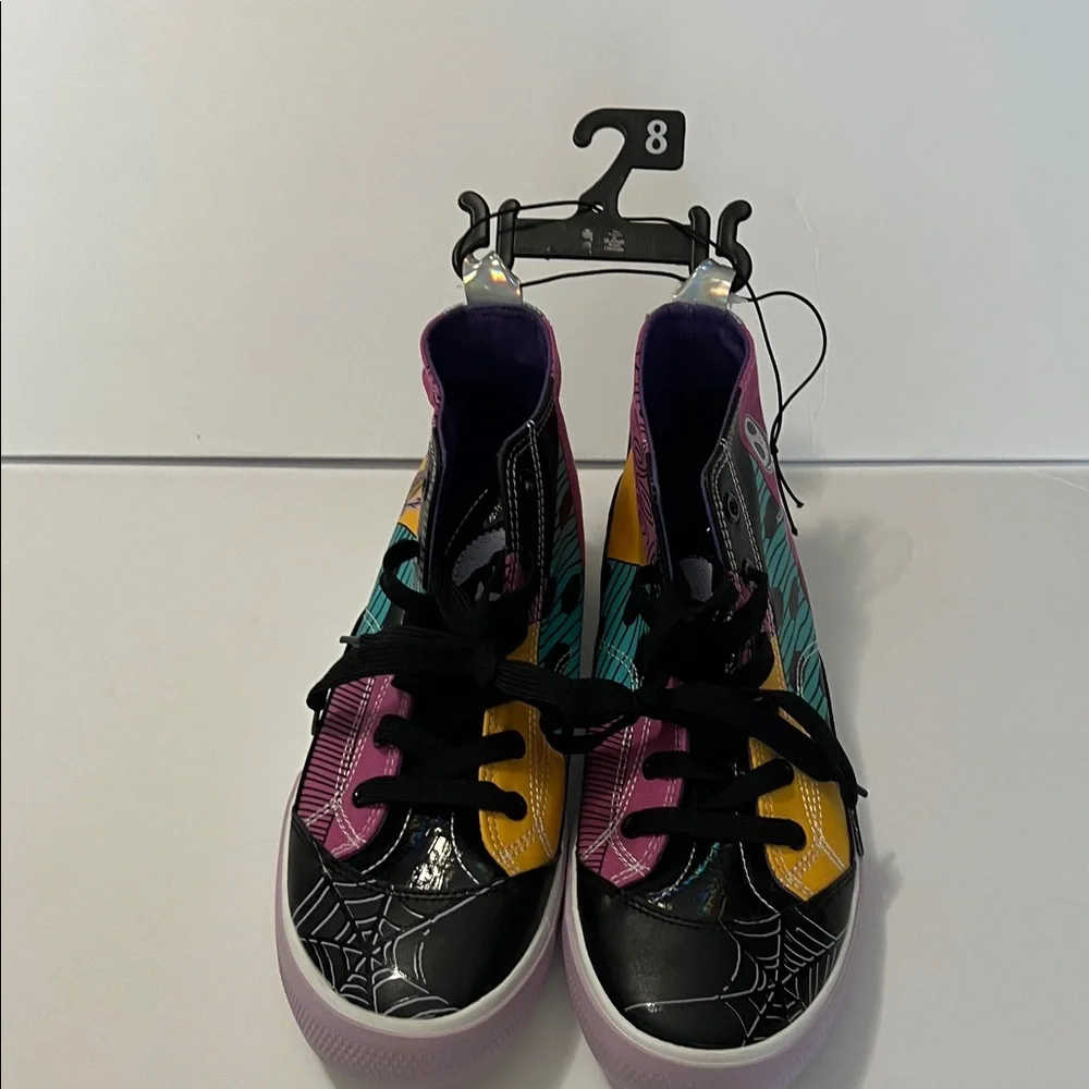 Disney High-Top Sneakers with Skeleton Design - Black, Yellow, Purple, Teal - Picture 5 of 6